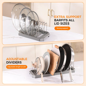 Hemisol heavy-duty 5 mm wire dividers supporting heavier cookware