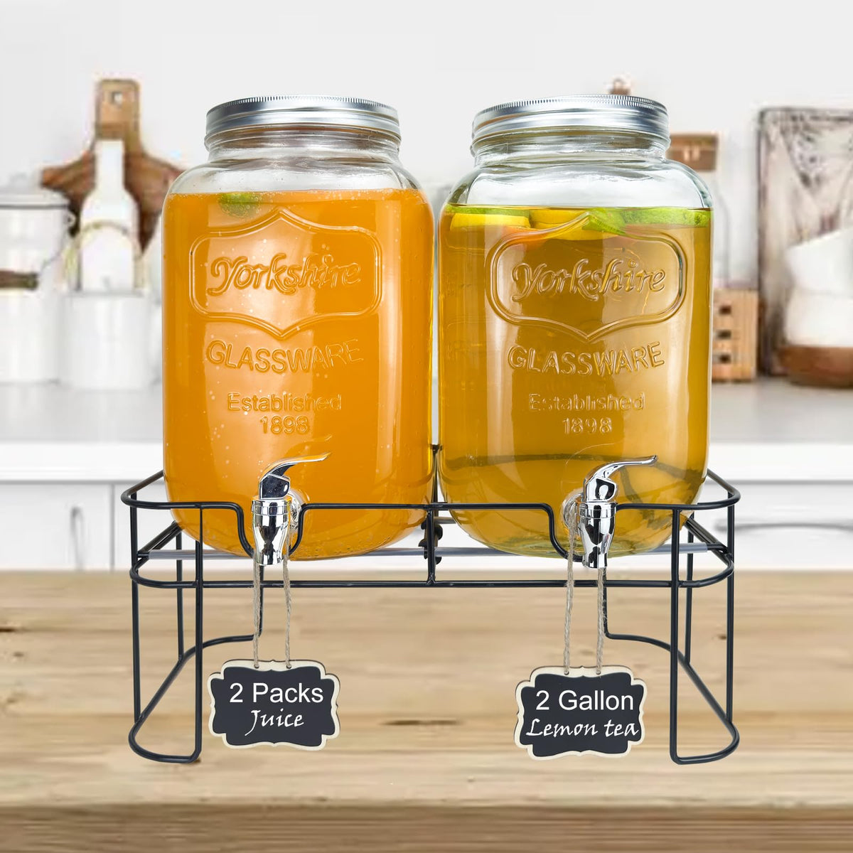 Close-up of the premium spigot showing easy-pour design for mess-free serving.