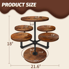 HENAYUK Cupcake Stand construcción duradera con MDF y tubos de metal