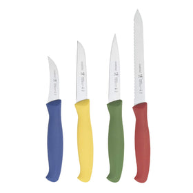 HENCKELS bird-beak peeler paring knife for precise detail prep.