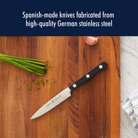 HENCKELS Classic 4-inch Paring Knife for peeling and trimming.