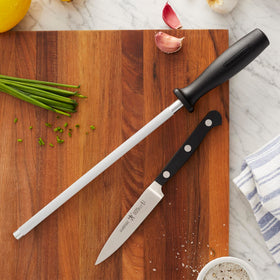 Henckels Classic triple rivet handle demonstrating durable ergonomic grip