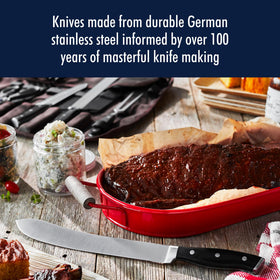Henckels Forged Accent carving fork for secure meat handling