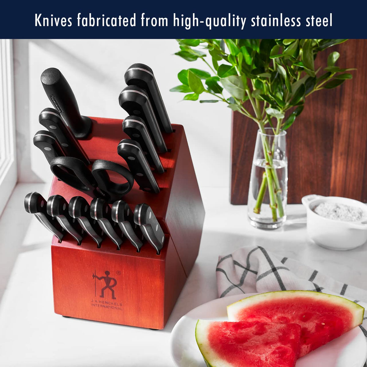 HENCKELS Solution 5.5-inch santoku for versatile chopping