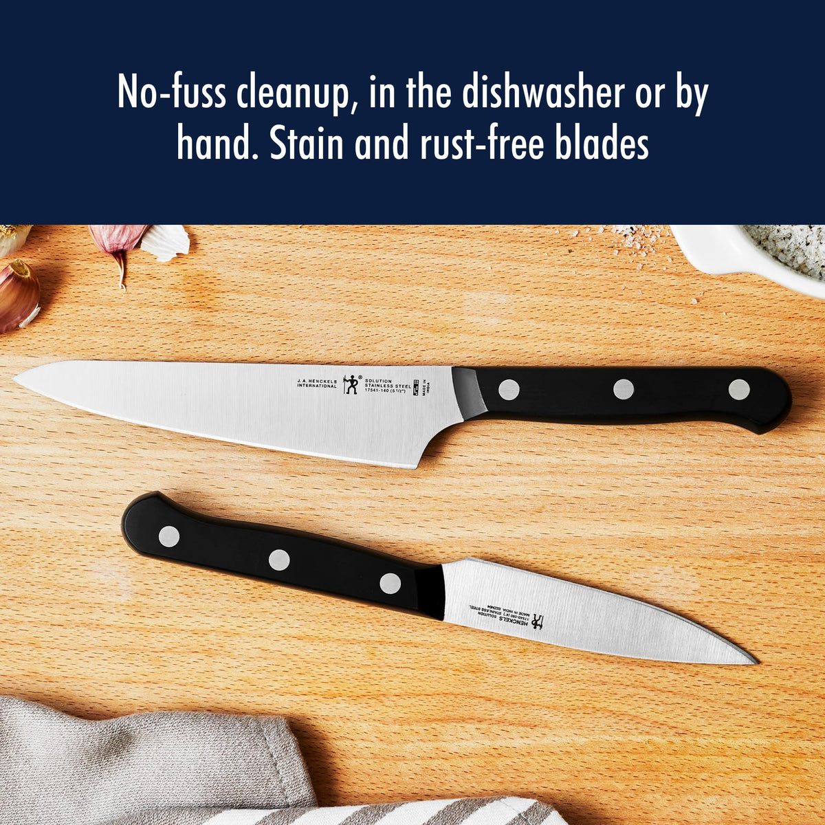 Henckels 5-inch serrated utility knife ideal for sandwich prep.