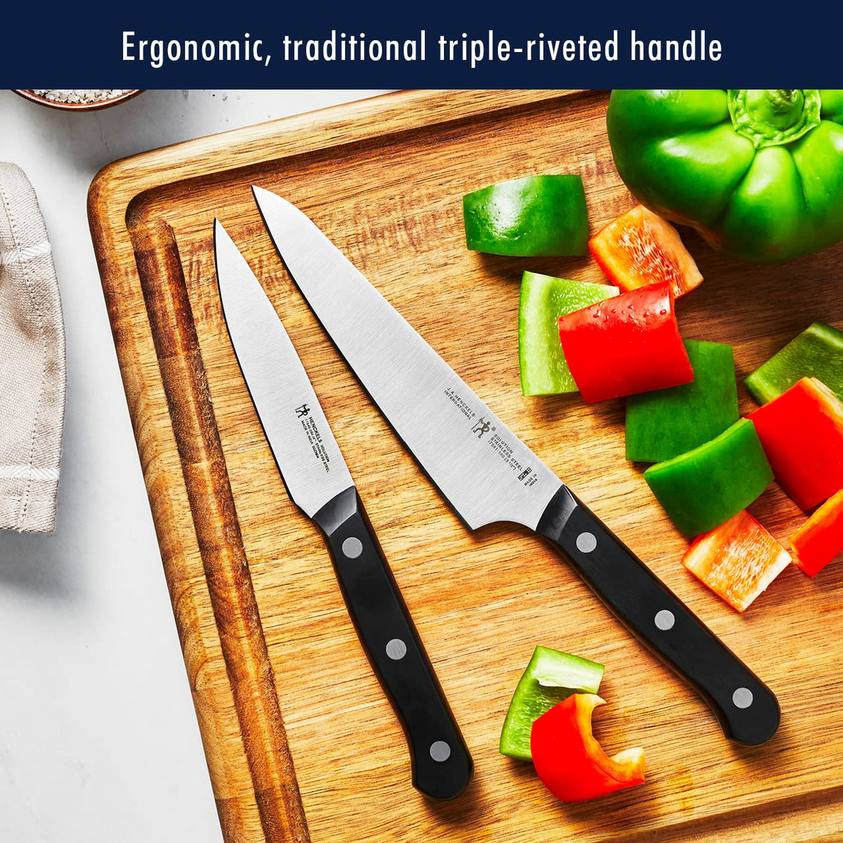 HENCKELS Solution 8-inch bread knife for clean bread slices