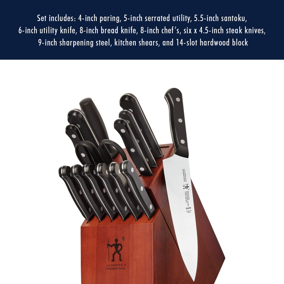 HENCKELS Solution 9-inch honing steel for blade maintenance