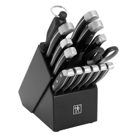 Henckels Statement 15-piece set with razor-sharp blades for precise slicing.