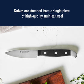 HENCKELS Statement 3in knife ergonomic grip for comfortable, controlled prep