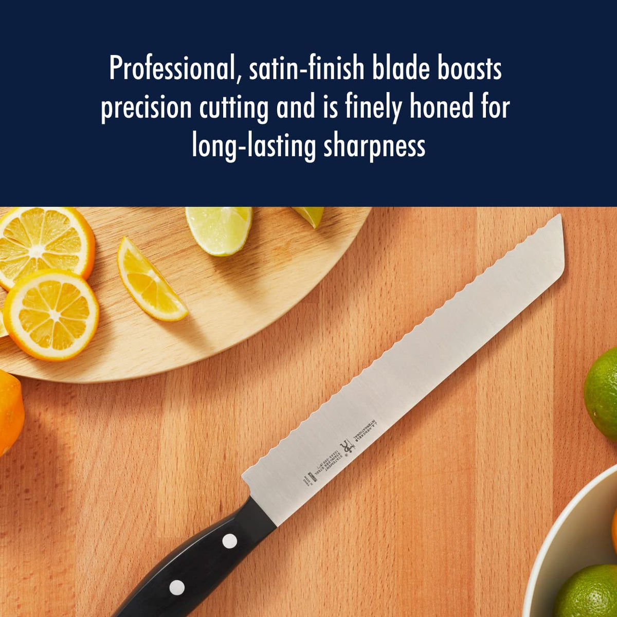 Henckels Statement 3-inch paring knife detail-perfect peeling and trimming.