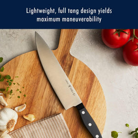HENCKELS Statement 4.5-inch steak knives provide precise, clean cuts at table.