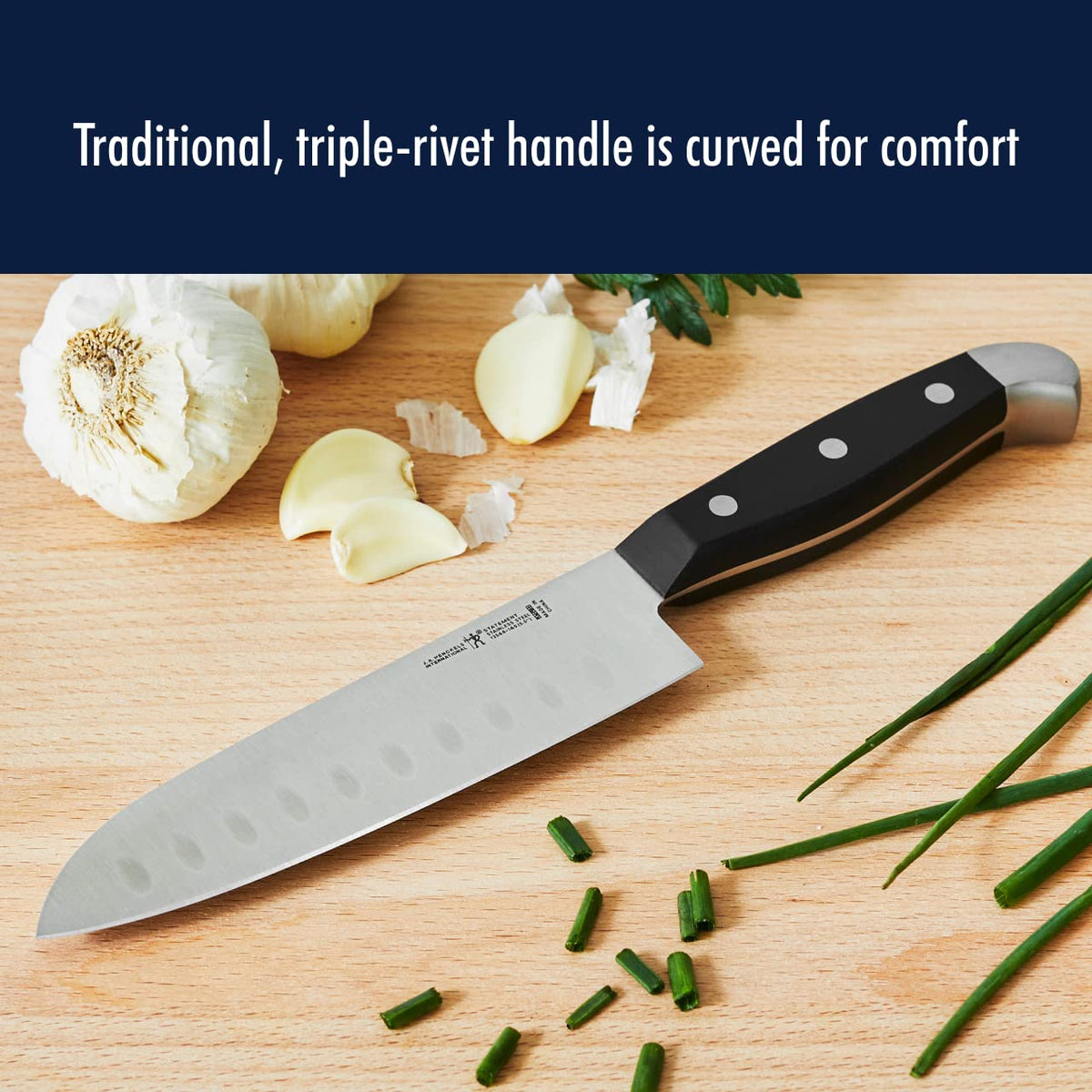 Henckels Statement 5-inch serrated utility knife handles crusts and soft interiors.