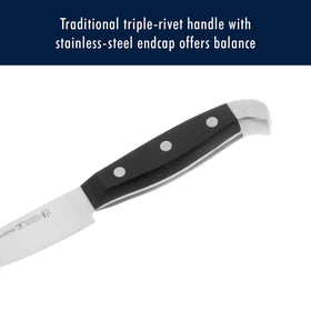 HENCKELS Statement 8-inch bread knife slices crusts smoothly, with even results.