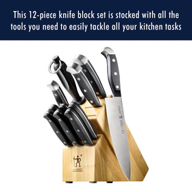 HENCKELS Statement 8-inch chef knife slicing vegetables with precision