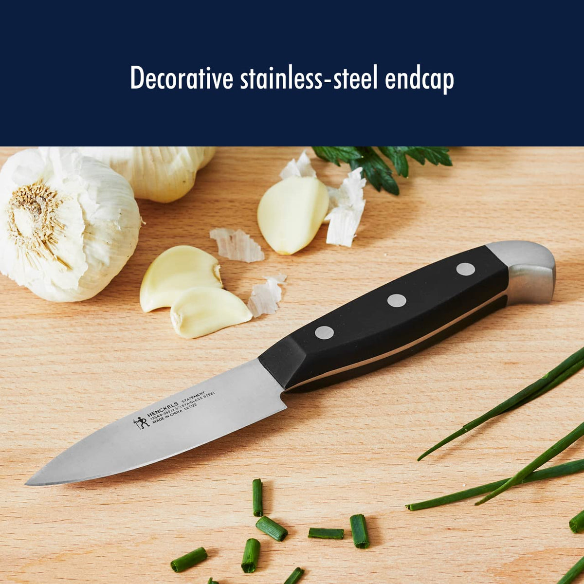 Henckels Statement kitchen shears versatile helper for snipping and trimming.