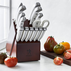 HENCKELS Statement 5-inch serrated knife ideal for crusty bread.