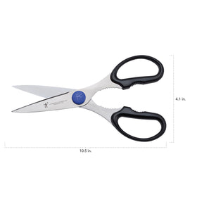 Henckels Take-Apart Kitchen Shears handle grip for comfortable non-slip cutting.
