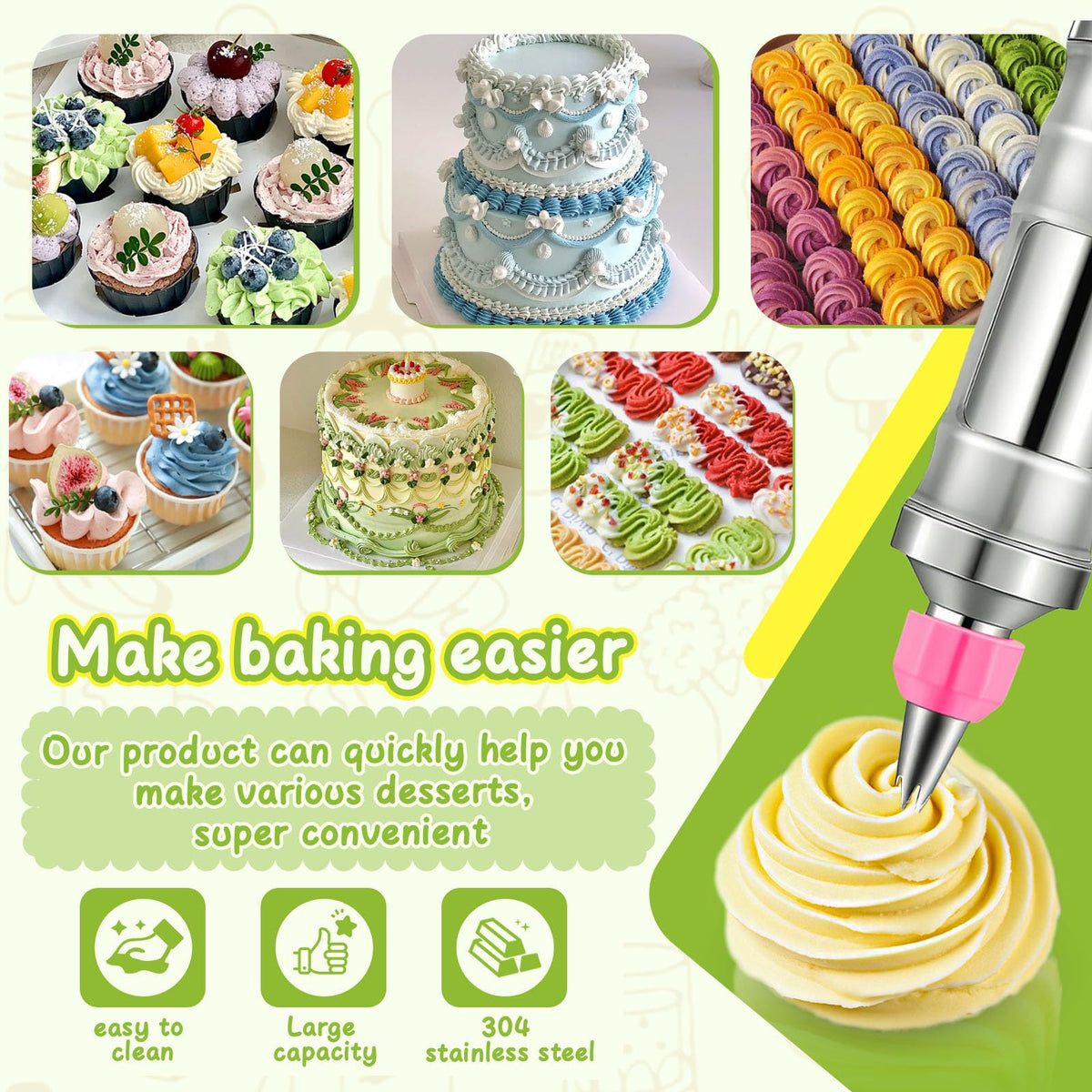 Hendiy BPA-free materials enable safe baking experiences.