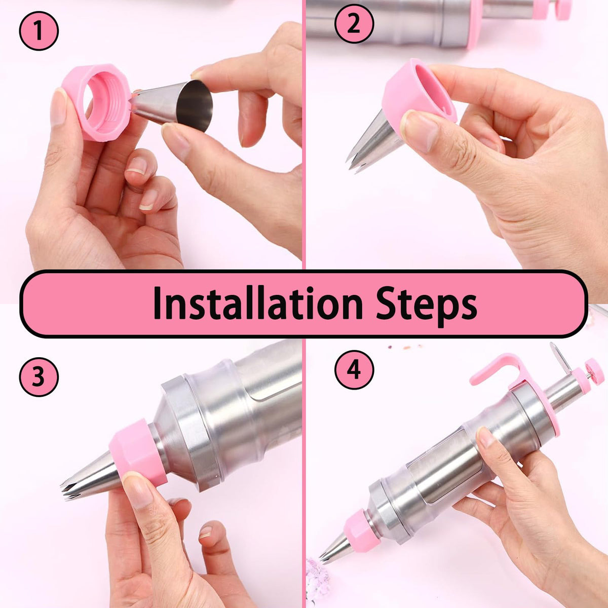 Hendiy set helps you create elegant patterns with minimal mess and easy cleanup.