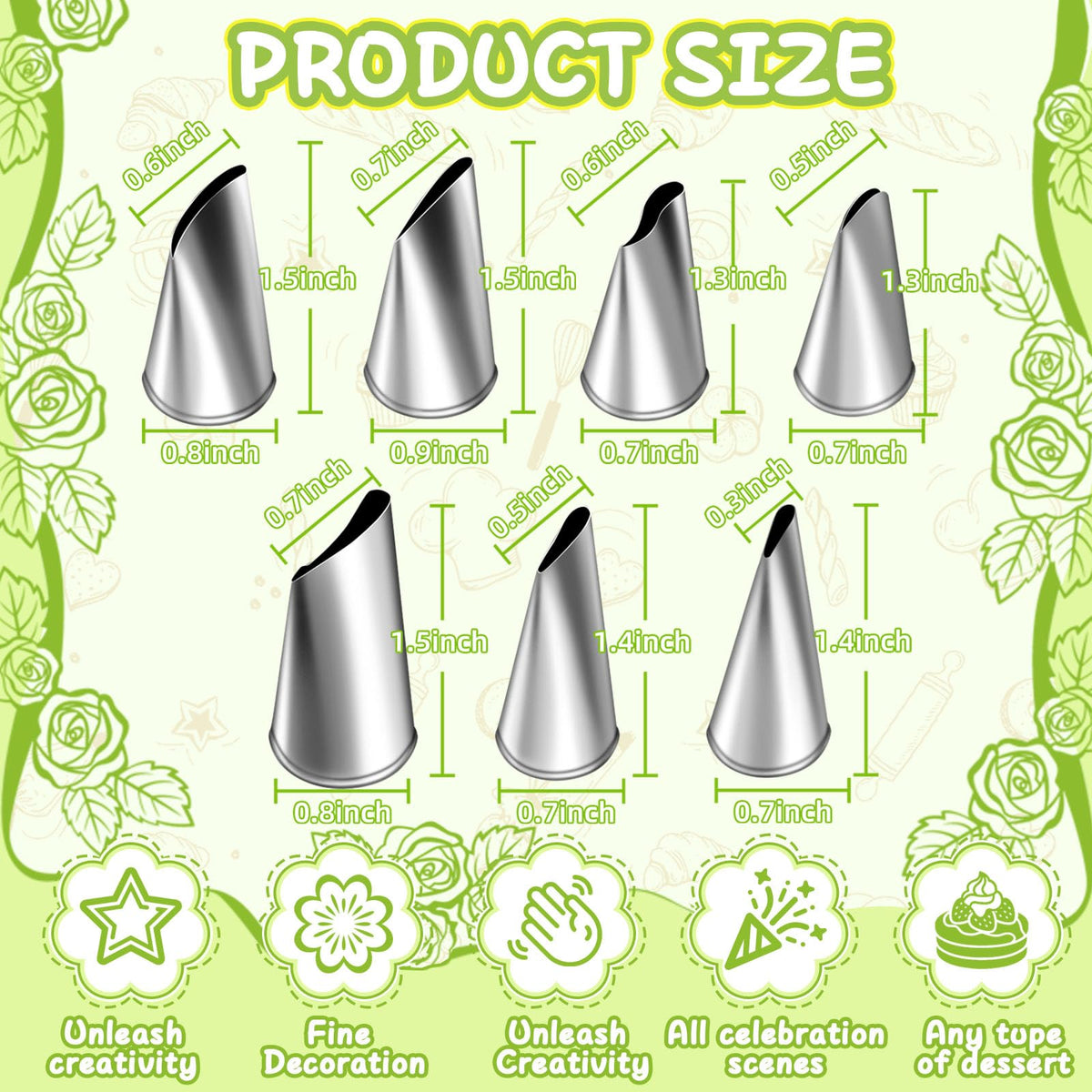 Hendiy easy-clean nozzle design simplifies cleanup after baking