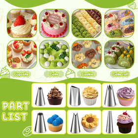 Hendiy nine silicone cupcake molds for reusable decorating surfaces.