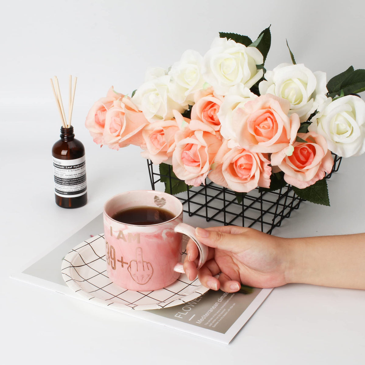 Hendson non-toxic paint ceramic mug for safe, vibrant daily use