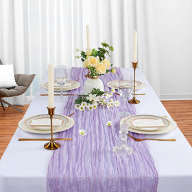 Heneger packaging and label for the 6-pack cheesecloth table runners