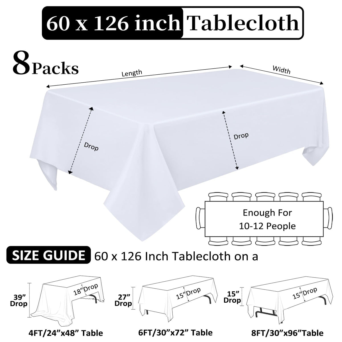 Close-up of hemmed edges on a Heneger tablecloth for a neat look