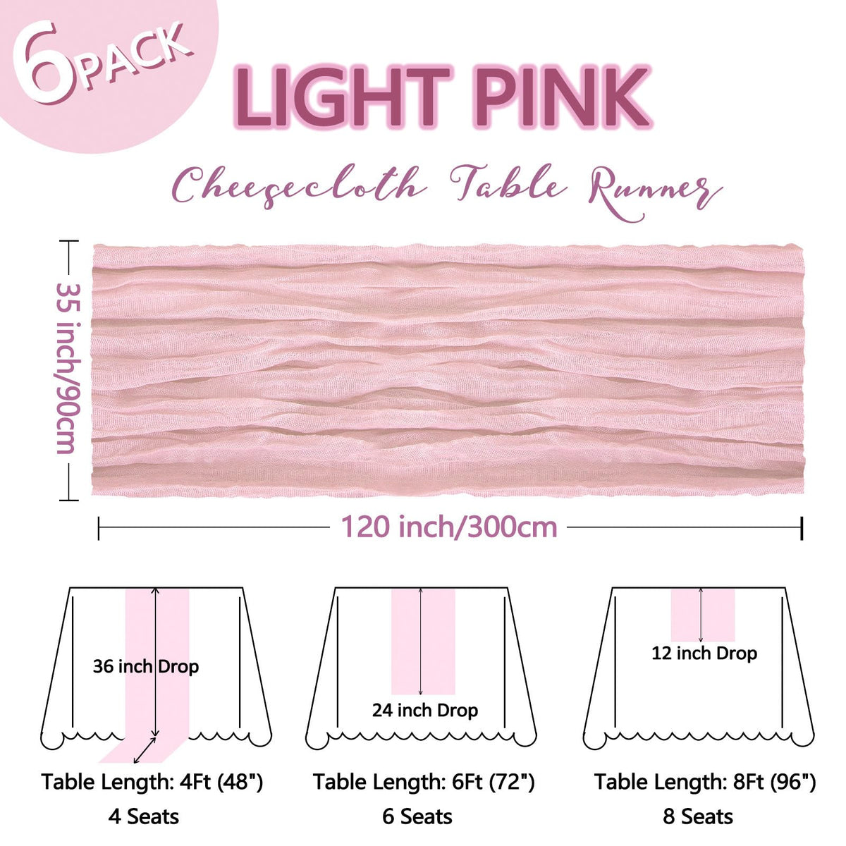 Heneger pink table runner draped as a backdrop creates a soft, romantic scene.