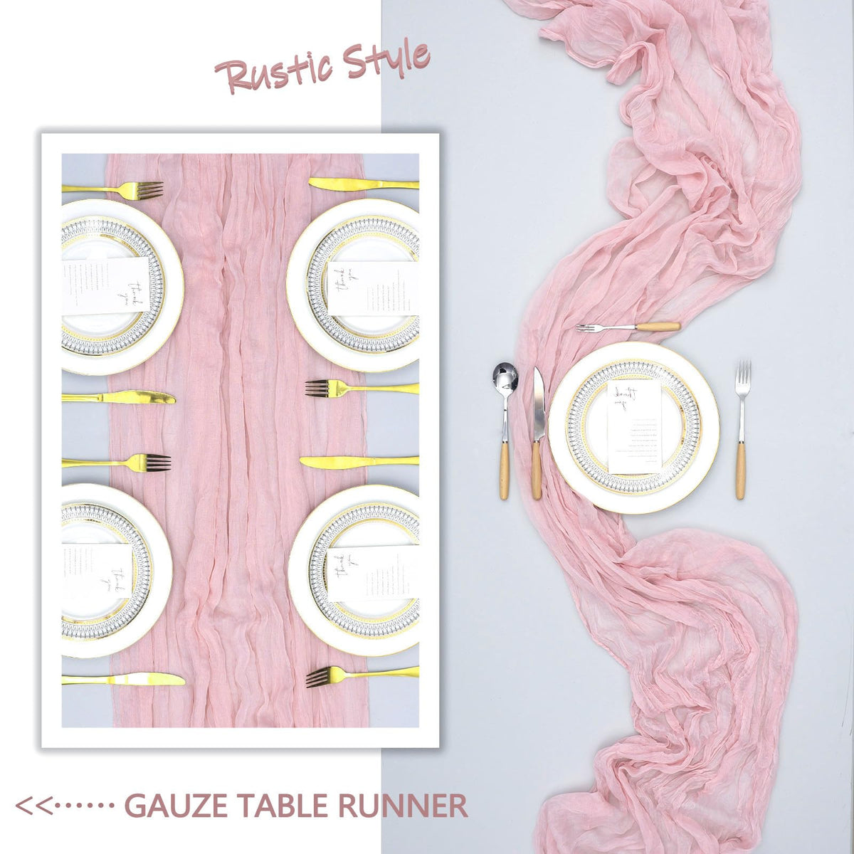 Heneger pink table runner for home decor on mantel or shelves.