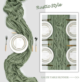 Heneger table runner suits gift wrapping and chair accents.