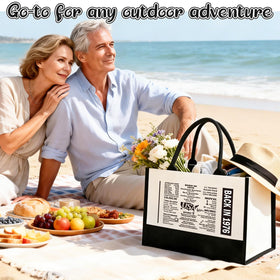 Henghere 50th birthday gift tote for women, stylish and practical for daily use.