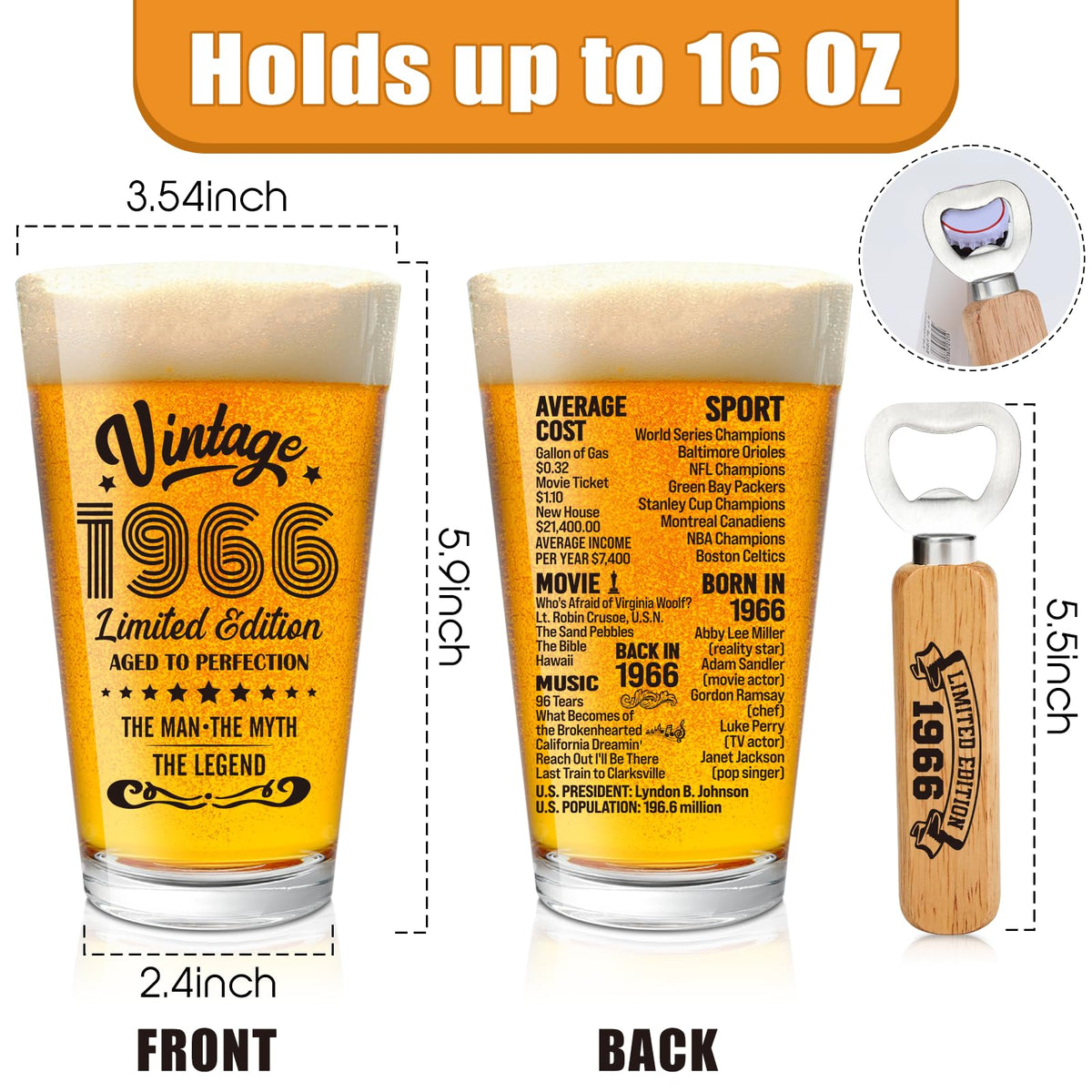 Henghere bottle opener included with the set for easy use