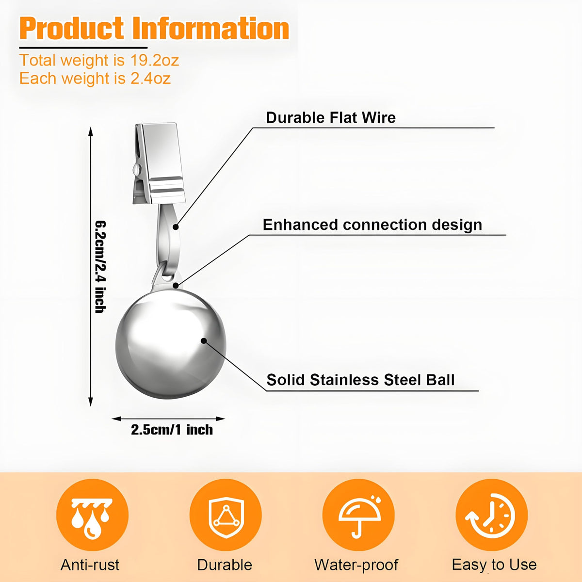 HENGI flag weights preventing wind from tipping garden banners