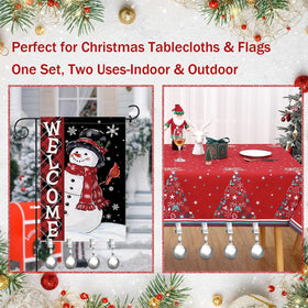 HENGI stainless steel balls providing durable weights for tablecloths and tarps