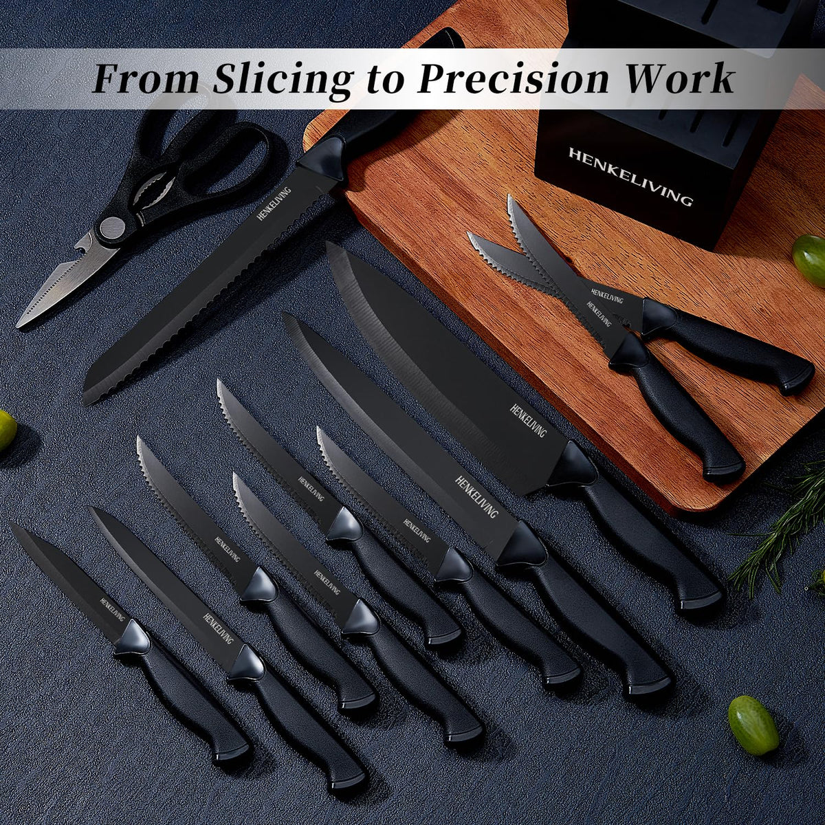 Henkeliving 8-inch bread knife ready to slice crusty loaves