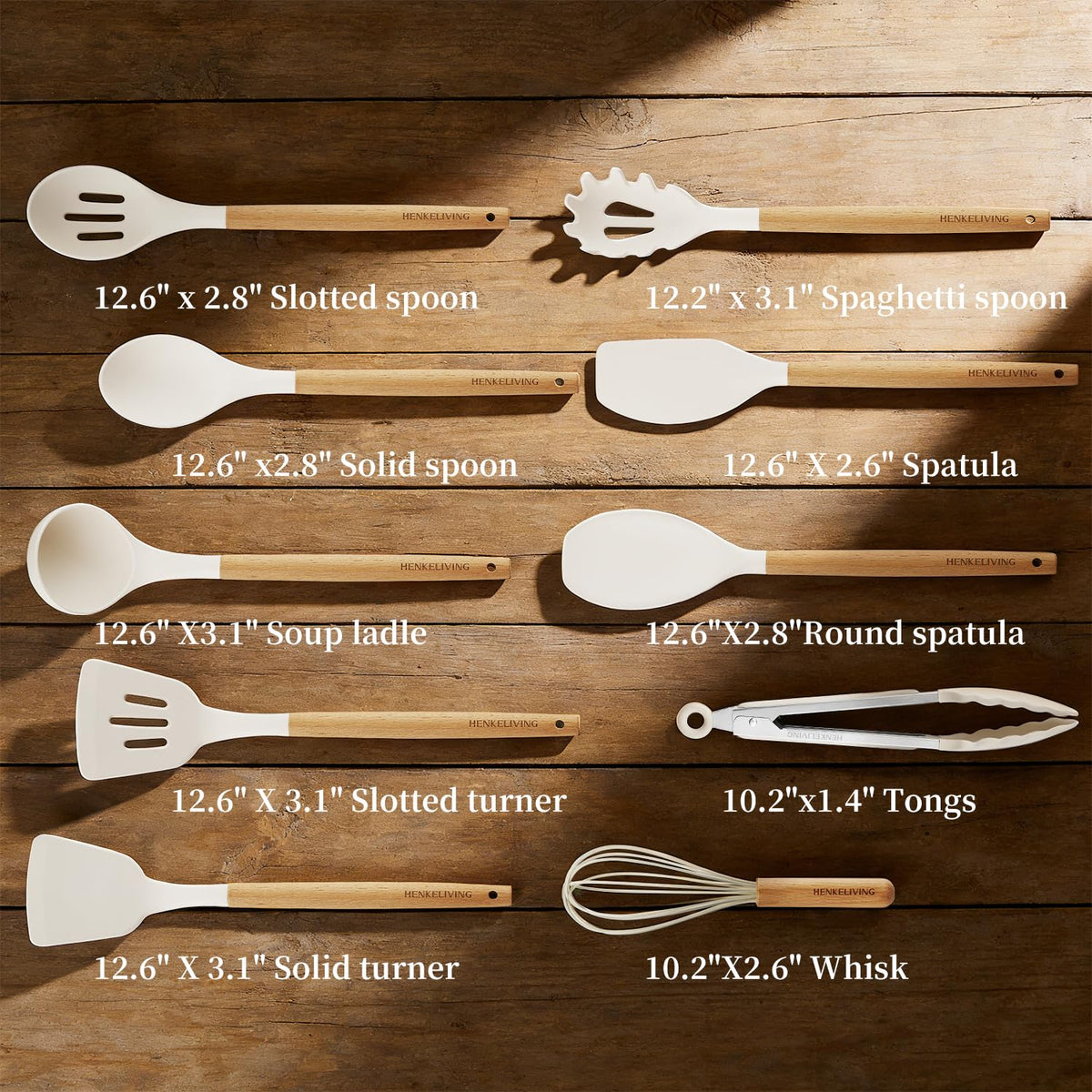 Henkeliving round spatula in silicone for gentle lifting on nonstick cookware