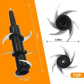 Stainless steel 6-blade assembly from HenSinTc fits Ninja blenders.