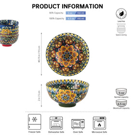 Henten Home salsa bowls in vibrant design, ideal for appetizers and condiments