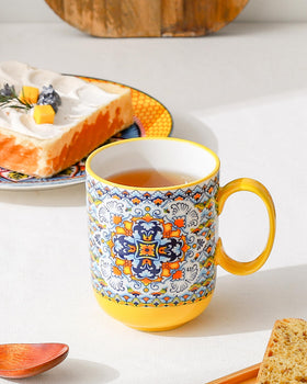 HENXFEN LEAD 14 oz latte mug in vibrant colors for stylish sipping