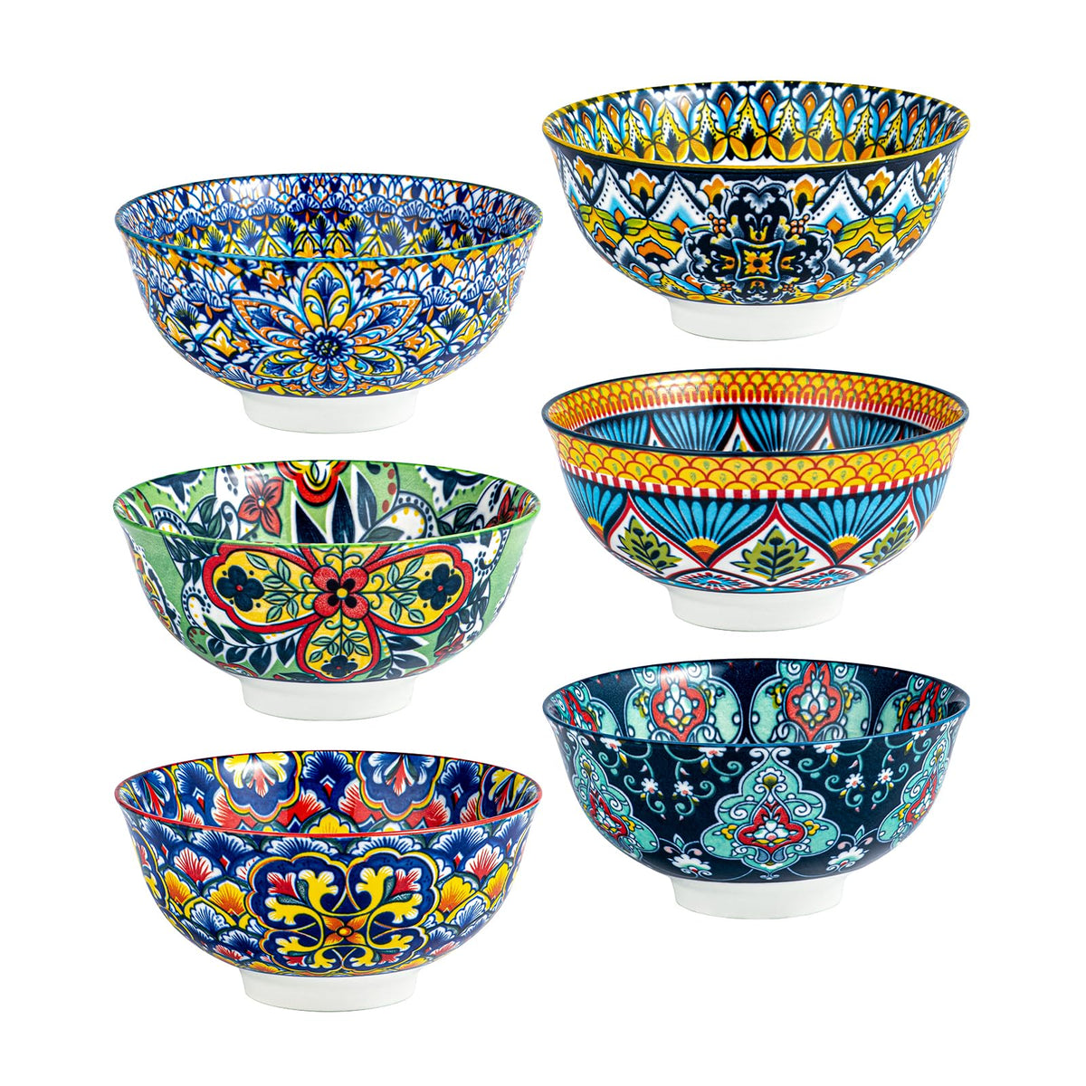 HENXFEN LEAD boho bowl interior pattern enhances dessert presentation