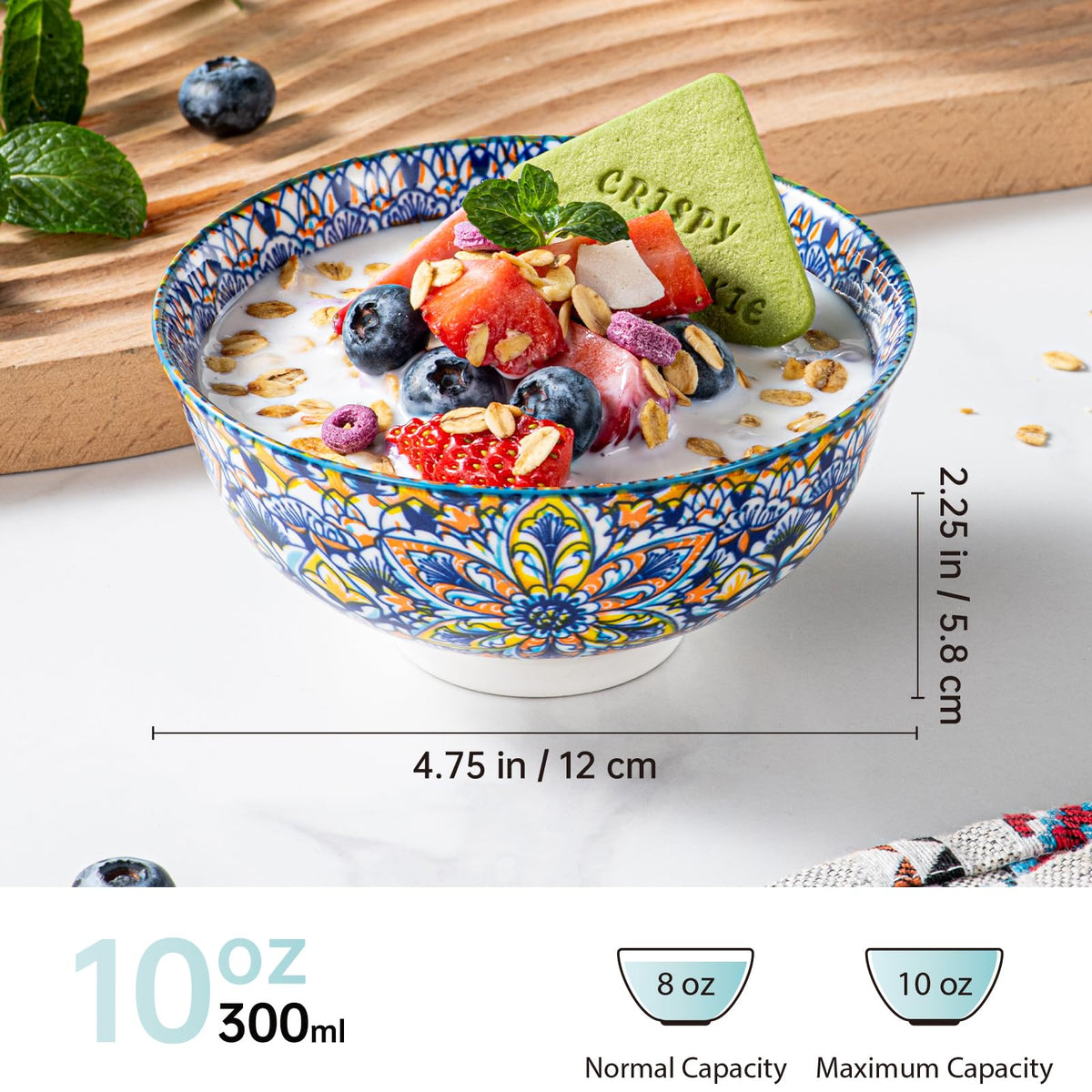 HENXFEN LEAD boho bowl exterior pattern adds color to gatherings