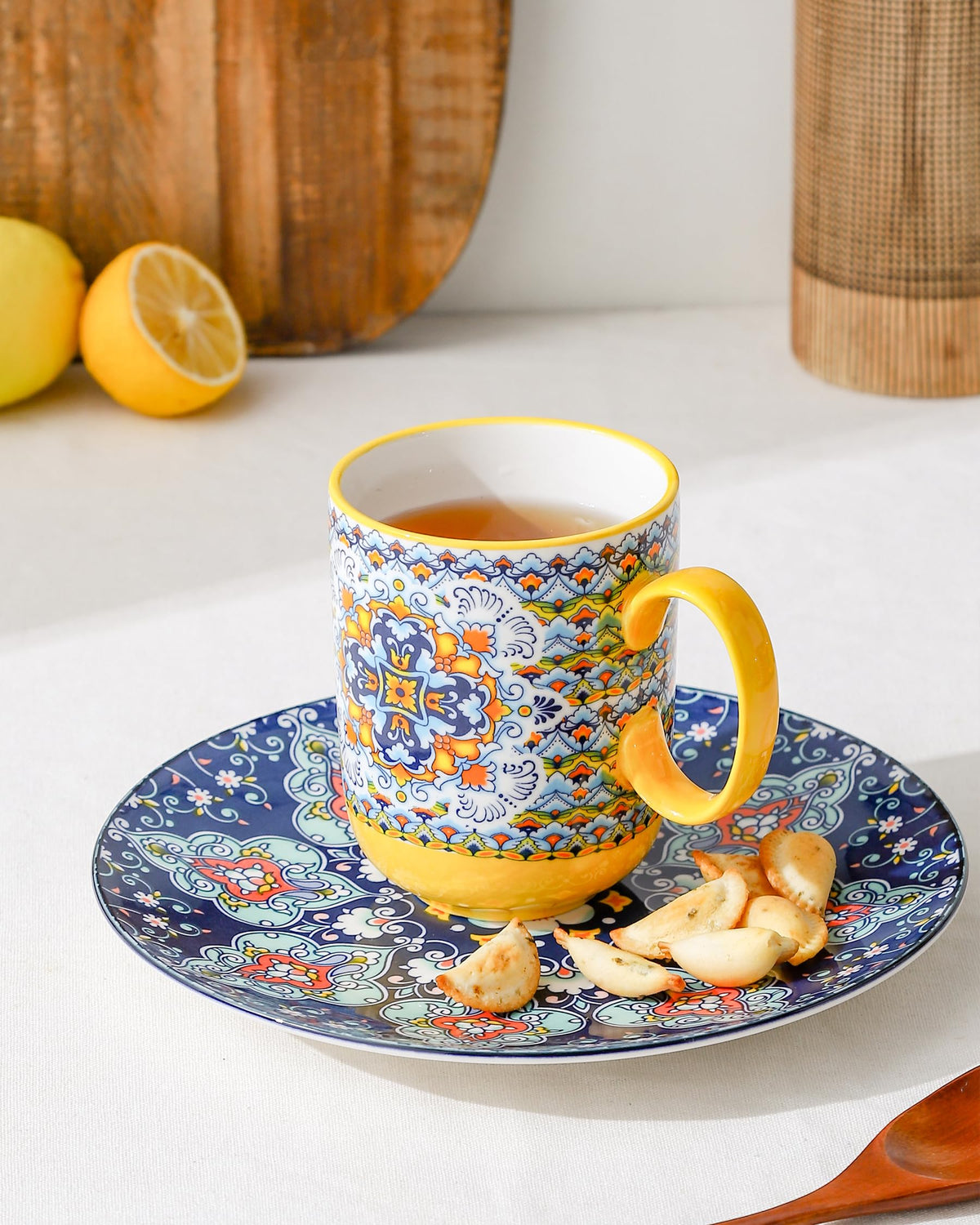 HENXFEN LEAD gift-ready boho mugs ideal for birthdays or housewarmings