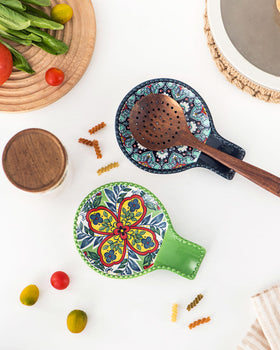 HENXFEN LEAD hand painted spoon rest enhances decor and function