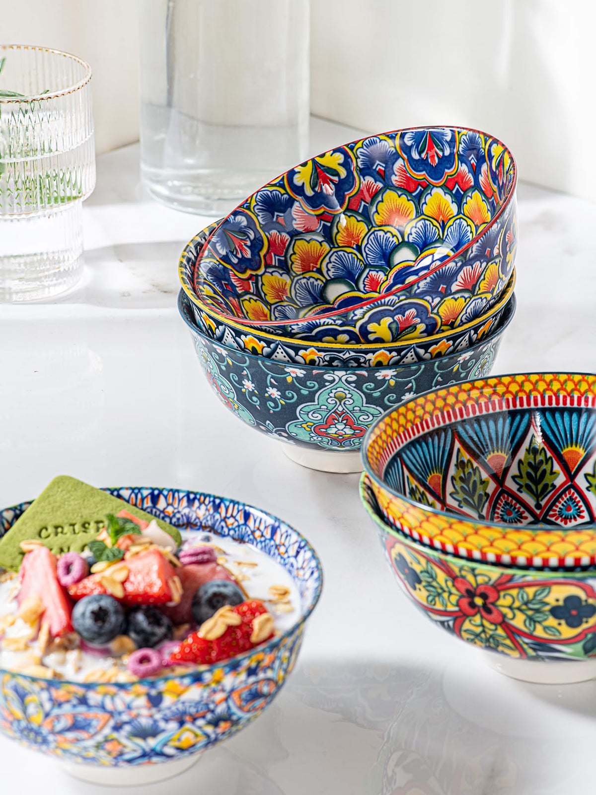 HENXFEN LEAD stackable bowls save cabinet space
