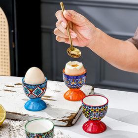 HENXFEN LEAD six-piece egg cups set for tabletop display