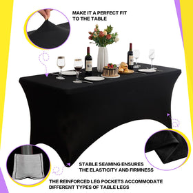 Heochy tablecloth in multiple colors for versatile event styling.