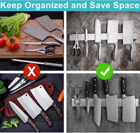 HEREOF kitchen space saver keeps knives accessible, freeing counter space.