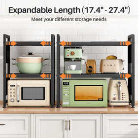 HERJOY stand extended to 27.4 inches for flexible appliance placement.