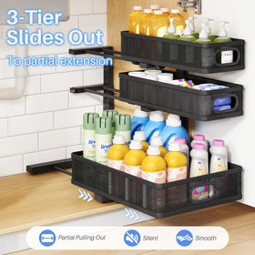 HERJOY versatile under-sink unit for kitchen, bathroom, and pantry.